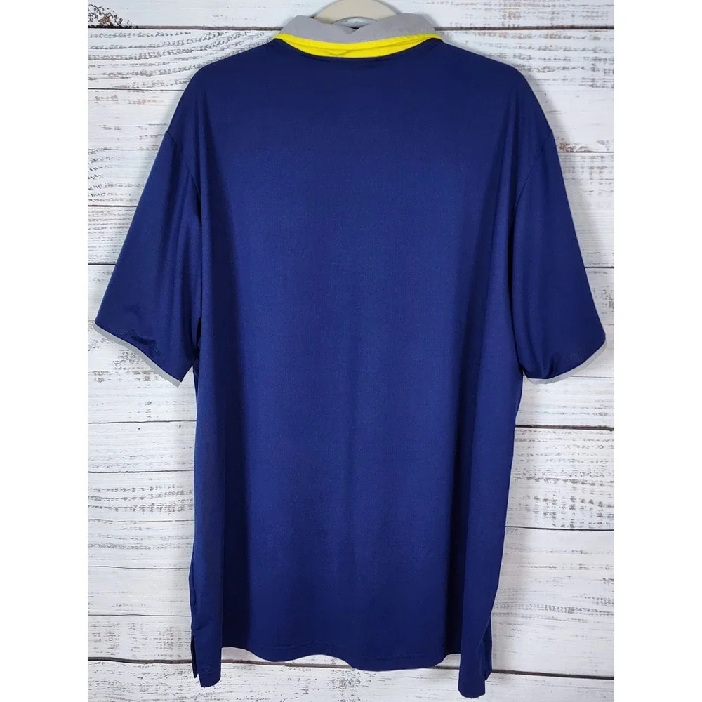 Adidas Polo Golf Shirt Men's Sz 2XL Climacool Navy Blue SL Dri Fit Active Gear